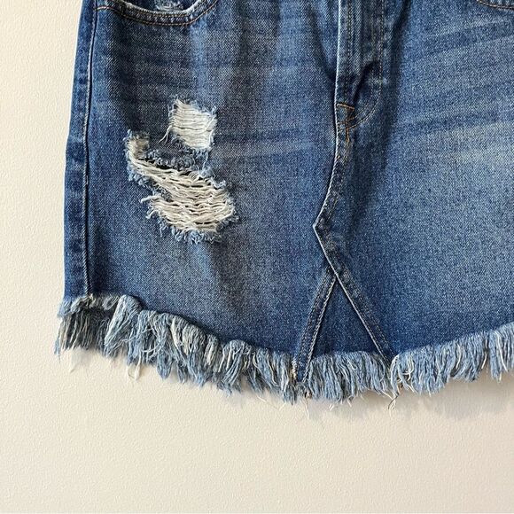 KanCan distressed denim skirt - Picture 3 of 10